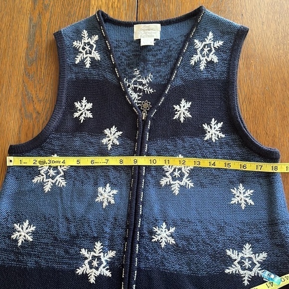 Christopher & Banks Hand Embroidered Wool Blend Vest Size S - Picture 8 of 10